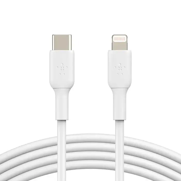 Cable BoostCharge USB-C for Lightning 1m white