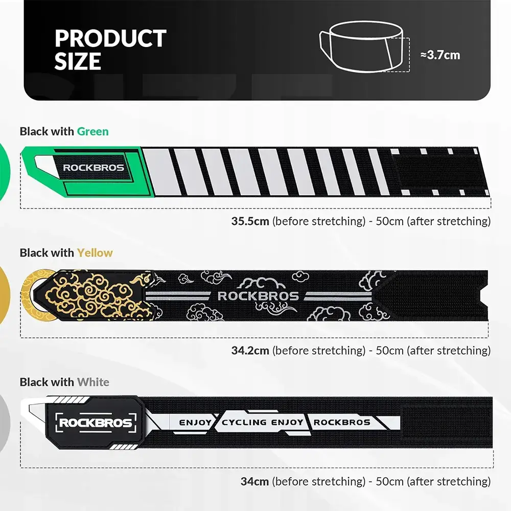 Rockbros reflective tape 49210008001 - green