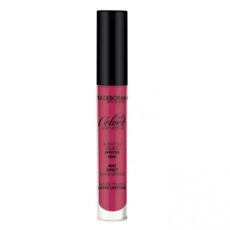 Deborah, Fluid Velvet, Matte, Liquid Lipstick, 04, Shocking Fuchsia, 4.5 g