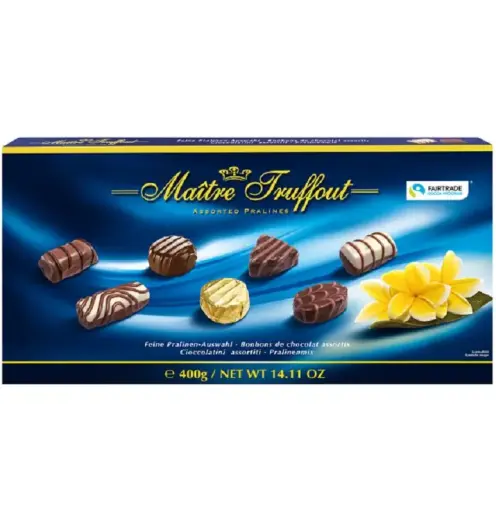 Pralinē konfekšu kārba MAITRE TRUFFOUT, 400g