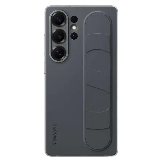 Samsung EF-GS938CBEGWW Silikona maciņš ar turētāju | Stends Samsung Galaxy S25 Ultra melns