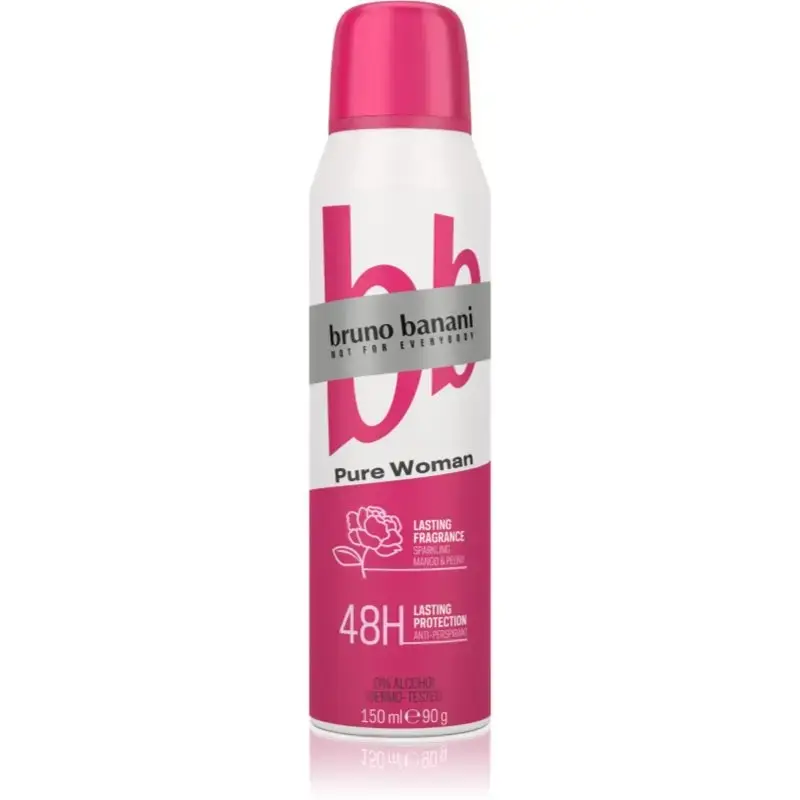 Bruno Banani Pure Woman Anti Perspitant Spray 48H 150Ml Mango and Peony in White