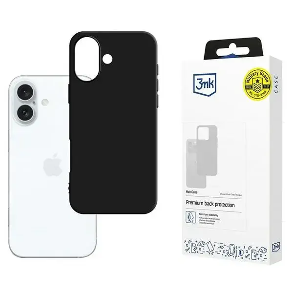 3MK Matt Case iPhone 16 Plus 6.7" black