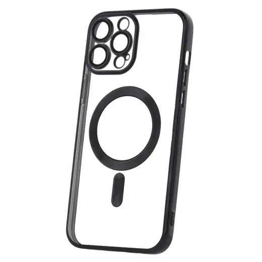 Color Chrome phone case with MagSafe support for iPhone 13 Pro Max black