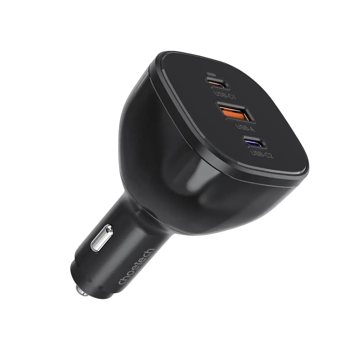 Choetech TC0024-BK car charger | 160W | PD, QC | USB-C, USB-A | black