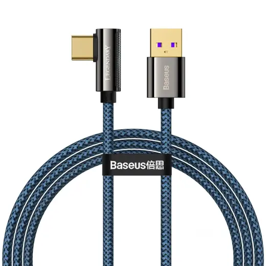 Cable USB to USB-C Baseus Legend Series, 66W, 2m (blue)