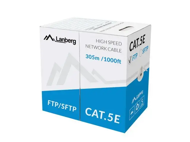Cable FTP Cat.5E CU 305 m wire gray