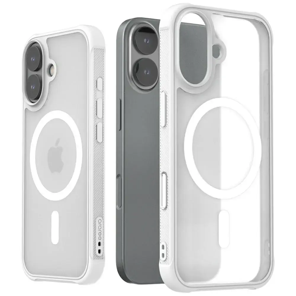 Araree Duple M Armor MagSafe Case for iPhone 17 White