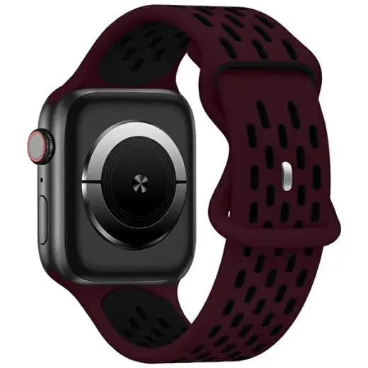 Beline New Sport viedpulksteņa siksniņa priekš Apple Watch (38/40/41 mm) | silikons | sarkana/melna