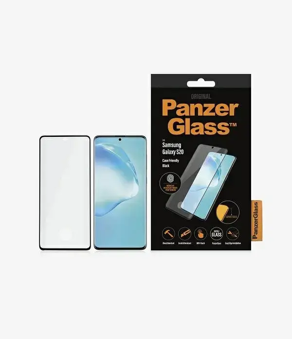 PanzerGlass Curved Super+ Samsung S20G980 Case Friendly Finger Print czarny/black