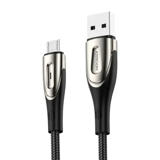 Joyroom S-M411 datu pārraides un uzlādes vads | USB-A uz Micro USB | 15W | 1.2m | melns