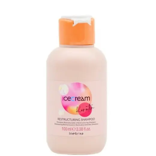 Inebrya, Ice Cream Keratin, Hair Treatment Cream Mask, Restructuring, 100 ml