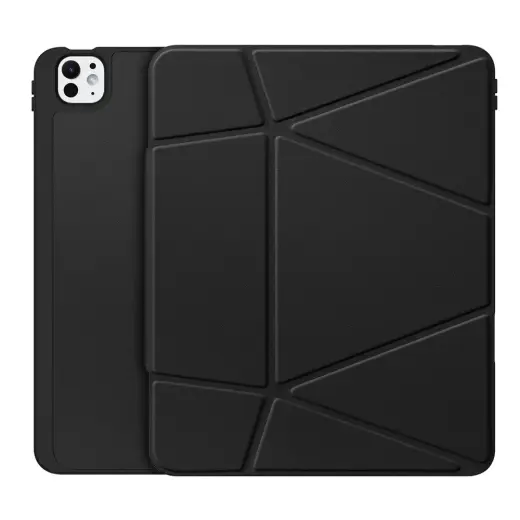 Dux Ducis Vers iPad Pro 13" (2024/2025) Case with Stand and Apple Pencil Holder - Black