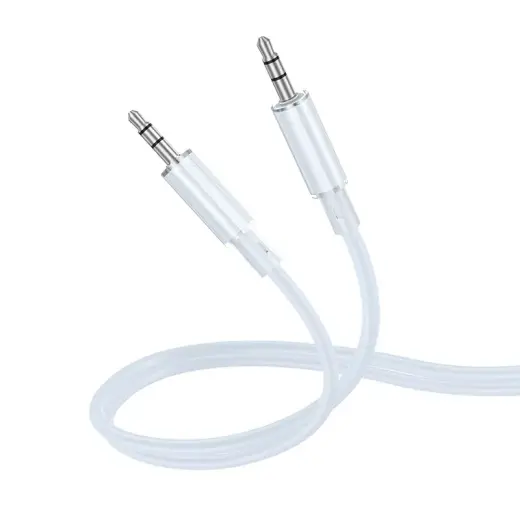 Borofone Cable AUX BL21 Lemon - jack 3,5mm to jack 3,5mm - 1 metre blue