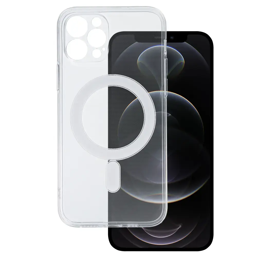 TEL PROTECT MagSilicone maciņš ar MagSafe atbalstu telefonam iPhone 12 Pro caurspīdīgs