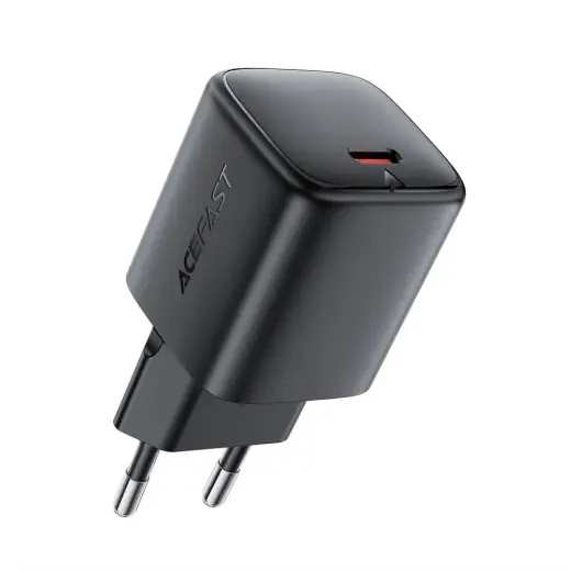 Acefast A119 tīkla lādētājs | 45W | PD, QC, GaN, PPS | USB-C | melns
