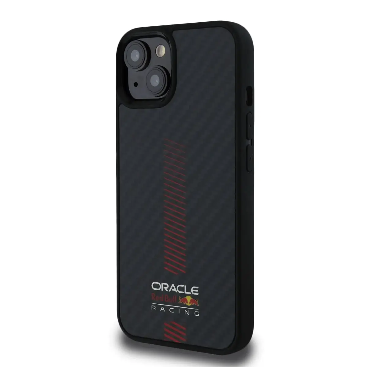 Red Bull Carbon Powerbar phone case for iPhone 13 black with MagSafe support