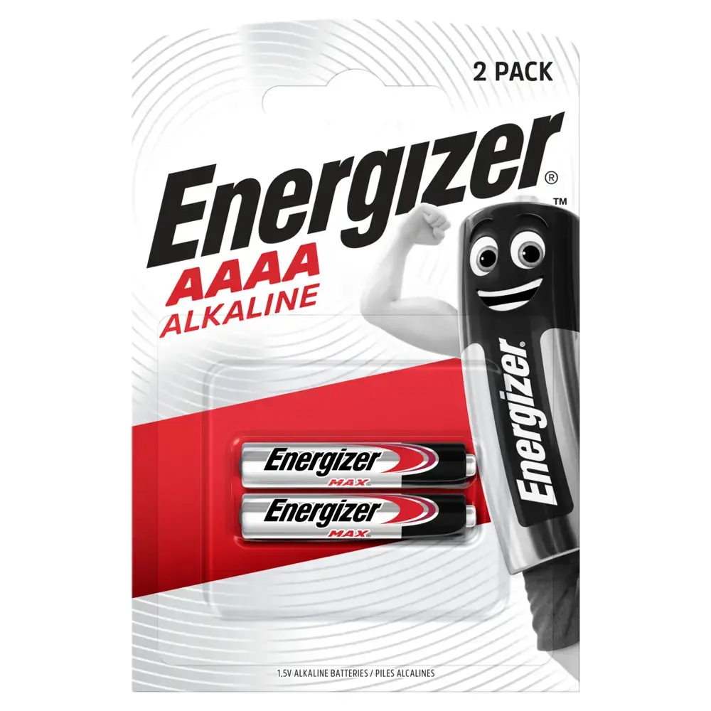 Energizer Alkaline Battery LR61/AAAA/LR8D425/25A/FSB2 1.5V
