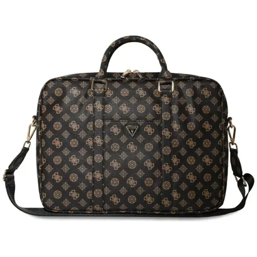 Guess 4G Peony kott esitaskuga ja kolmnurkse logoga 16" | must