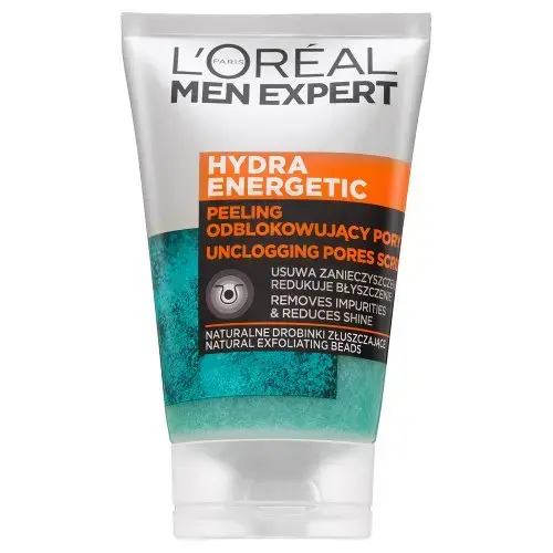 L´Oréal Paris Men Expert Hydra Energetic peelingový gel Unclogging Pores Scrub 100 ml