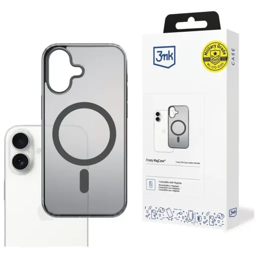 Case 3MK Frosty MagCase for Apple iPhone 17 black