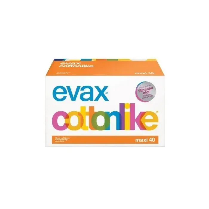 EVAX Cotton-like Maxi Pantyliners, 40 count