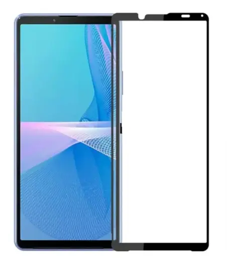 Fusion full glue 5D aizsargstikls pilnam ekrānam Sony Xperia 5 III melns