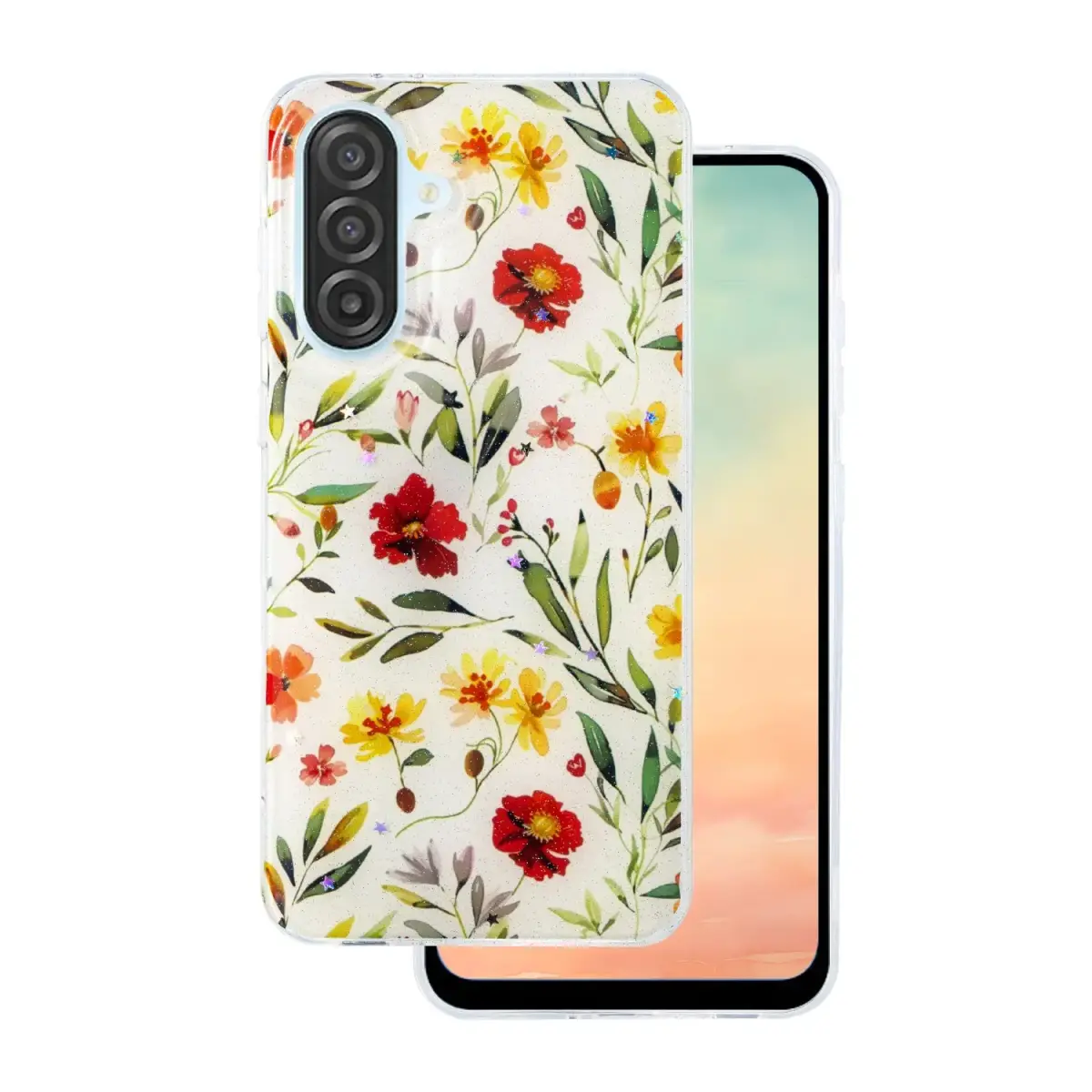 Glow Glam case for Samsung Galaxy A16 4G / A16 5G white