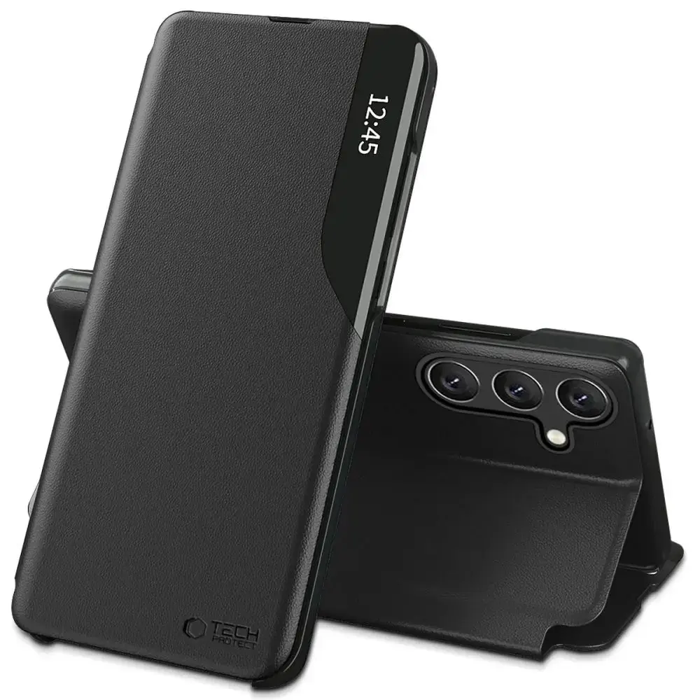 TECH-PROTECT Smart View grāmatveida maciņš telefonam Samsung Galaxy A37 (A376) melns