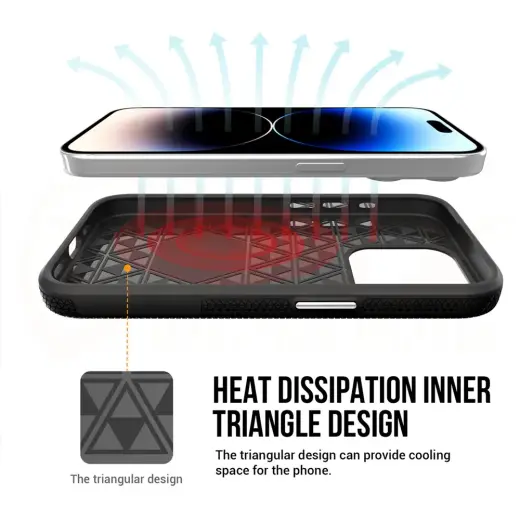 Vmax Triangle case for iPhone 13 6,1" black Photo