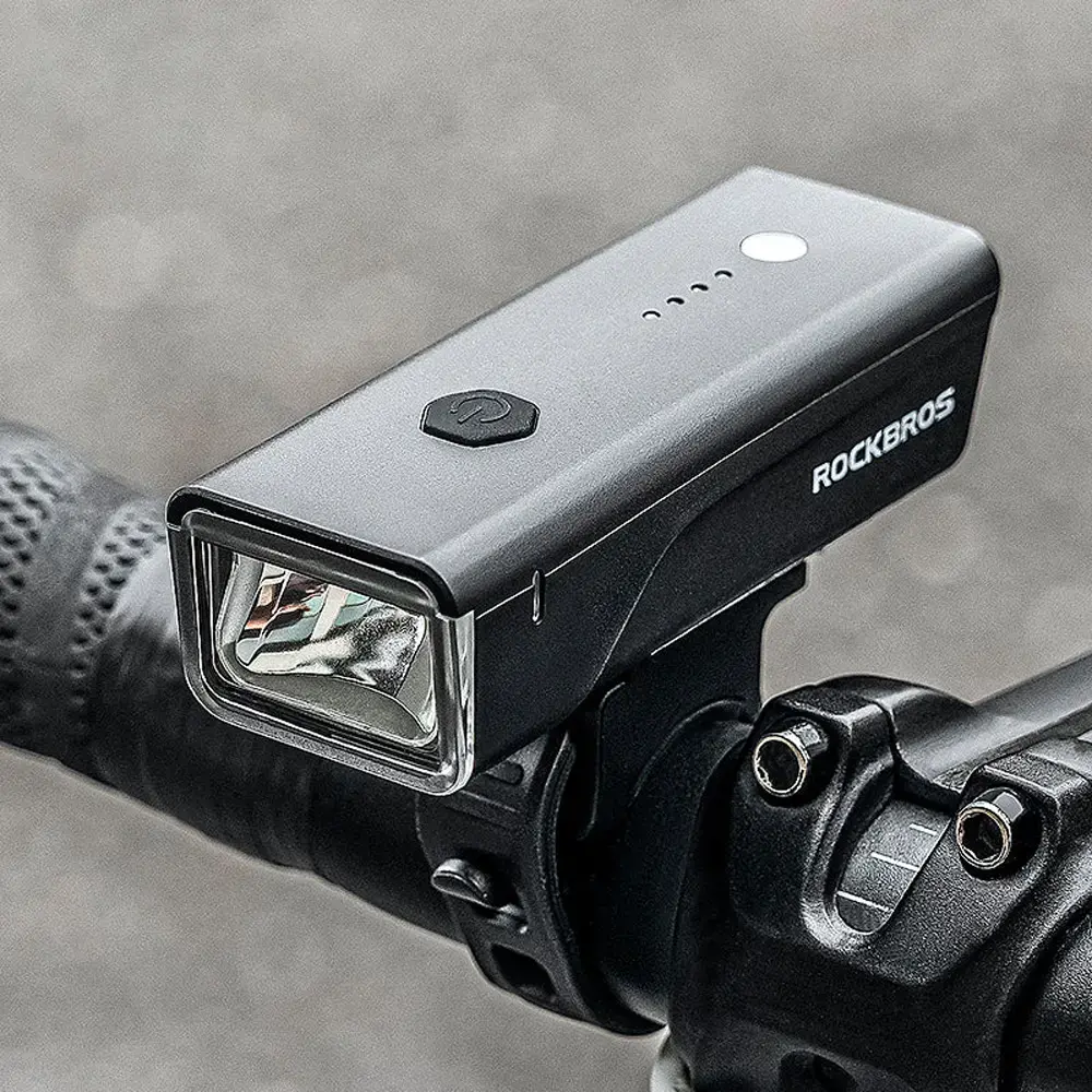 Rockbros 24510003001 Front Bike Light 260 lm + USB-C - USB-A Cable - Black