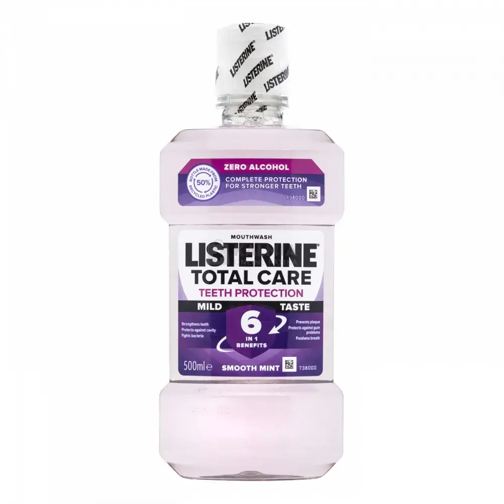 Listerine Total Care Extra Mild Smooth Mint Flavor - Mouthwash - 500 Ml