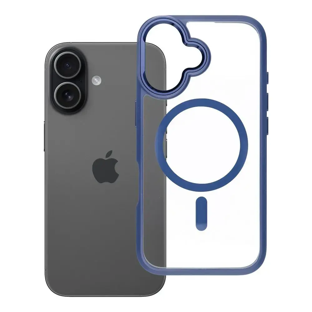 ROAR MAG BUMPER maciņš ar MagSafe atbalstu telefonam iPhone 16 tumši zils