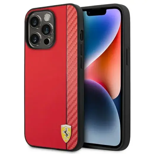 Ferrari FEHCP14XAXRE iPhone 14 Pro Max 6,7" czerwony|red hardcase Carbon