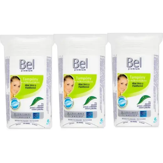 Bel Premium Oval Makeup Remover Pads Set 3 X 45 Pieces