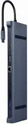 Dokstacija Gembird USB Type-C 10-in-1 Space Grey