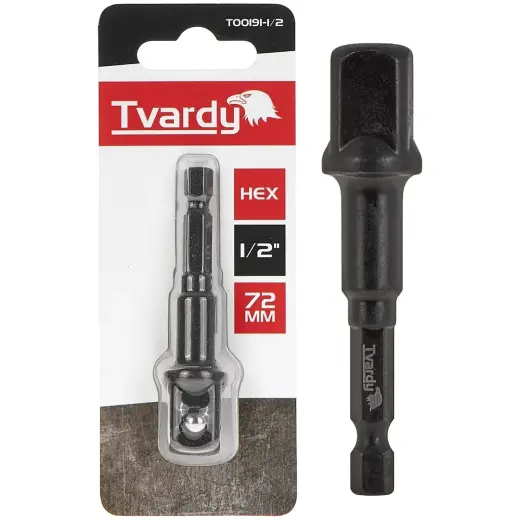 1/2" 75mm HEX löökpadruni adapter