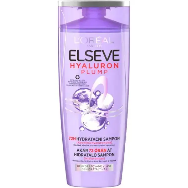 Elseve Hyaluron Plump 72H (Moisturizing Shampoo) - Volume: 250 Ml