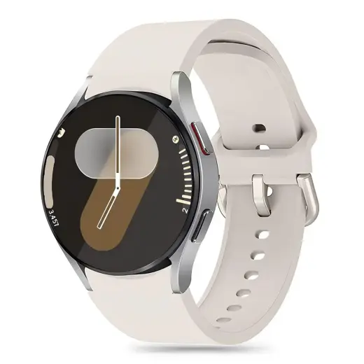 Tech-Protect Silicone išmaniojo laikrodžio dirželis Samsung Galaxy Watch 4/5/5 Pro/6/7/FE | silikoninis | smėlio