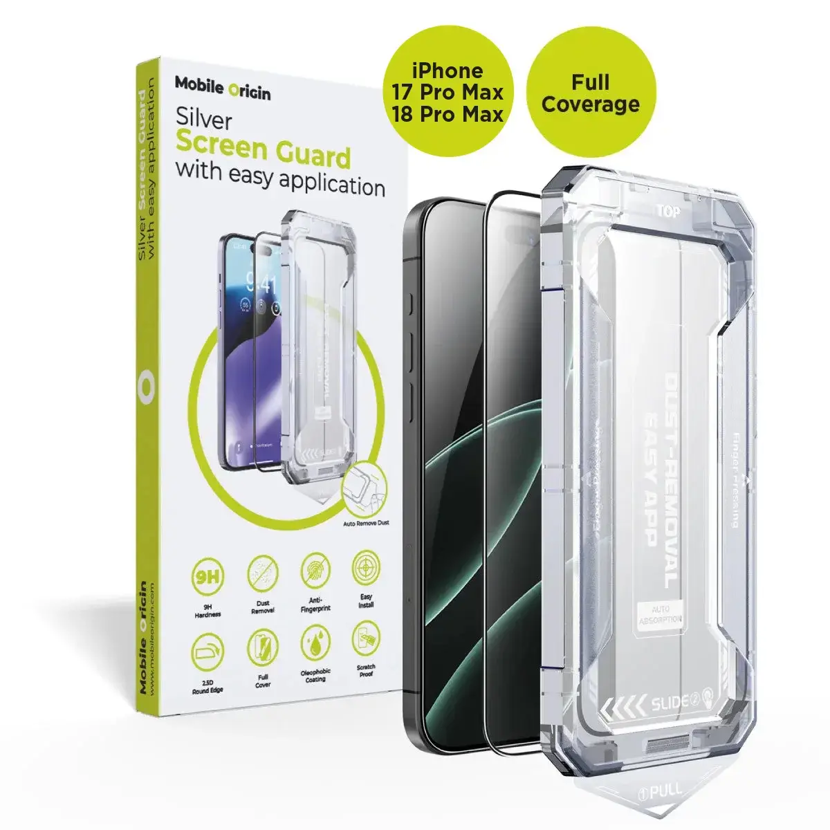 MOBILE ORIGIN Screen Guard with easy