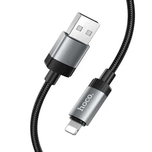 Hoco X117 data transfer and charging cable | USB-A to Lightning | 12W | 1m | black