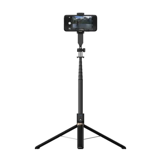 Selfie Stick - with detachable bluetooth remote control and tripod - P100 BLACK