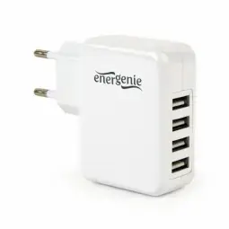 Energenie 4-port travel charger | 15W | USB-A | white