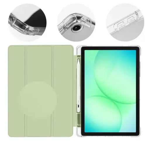 Obal:Me MistyTab planšetinio kompiuterio dėklas Galaxy Tab A11+ žalias
