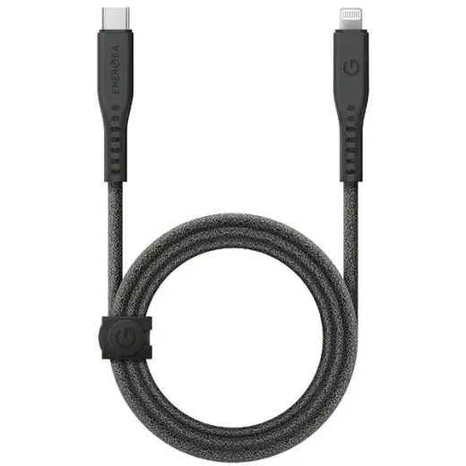 ENERGEA Flow провод для передачи данных и зарядки | MFI | USB-C на Lightning | 60W | 1.5m | черный