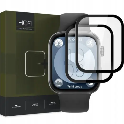 HOFI HYBRID GLASS HYBRID PRO+ 2-PACK HUAWEI WATCH FIT 3 BLACK
