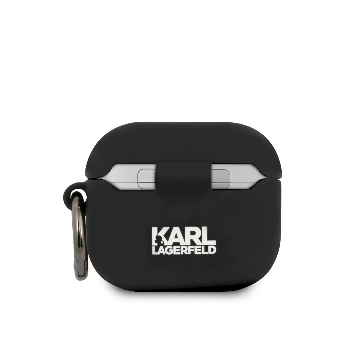 KLACA3SILKHBK Karl Lagerfeld Karl Head Silicone Case for Airpods 3 Black