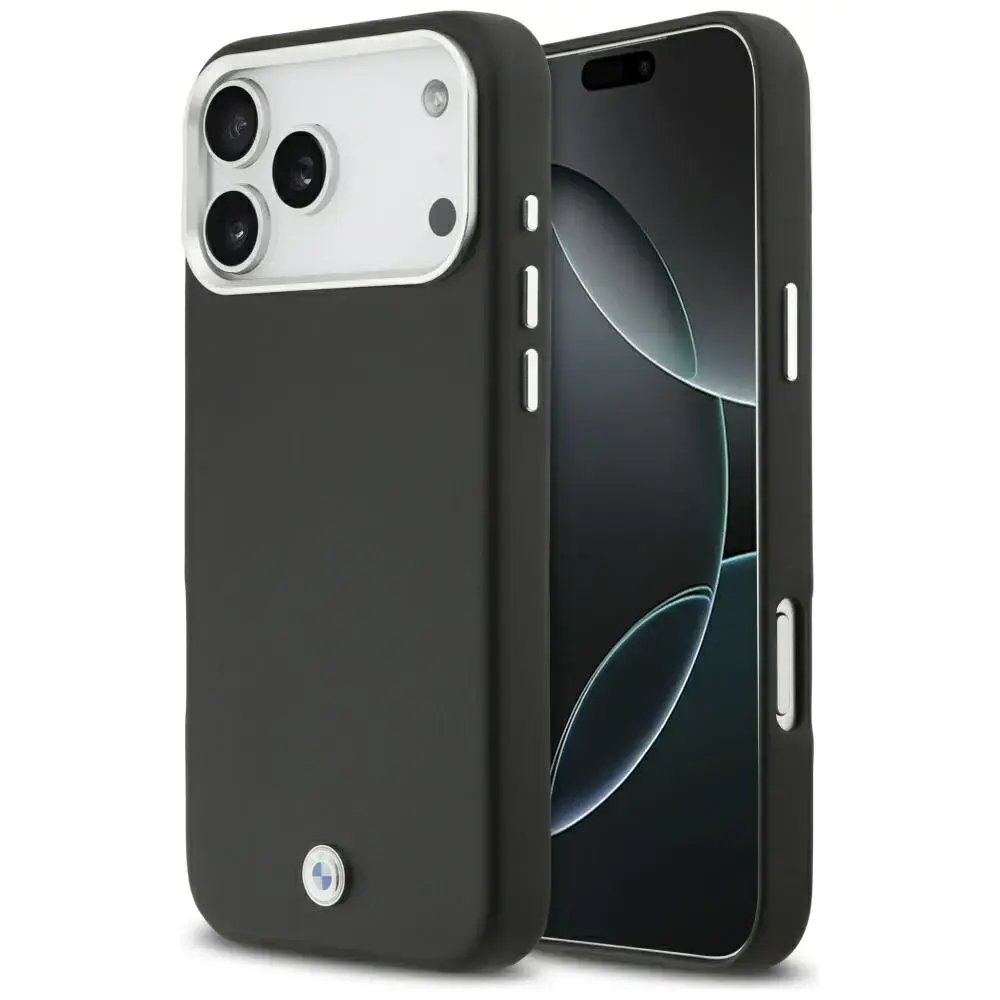 BMW Sign Full Wrapped Metal MagSafe Case for iPhone 17 Pro Max Black