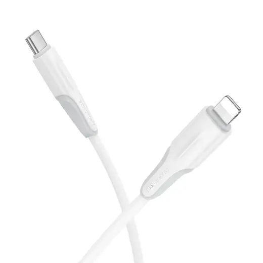 Borofone BX119 New datu pārraides un uzlādes vads | USB-C uz Lightning | 27W | 1m | balts