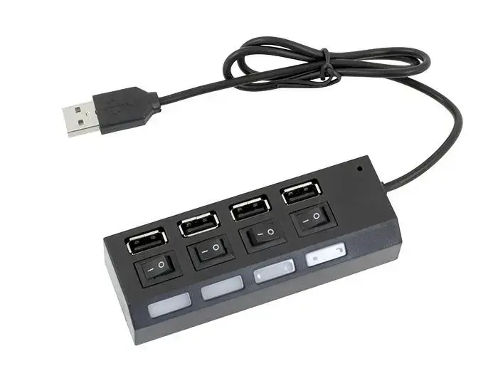 Fusion USB splitter (hub) USB 2.0 to 4 x USB 2.0 black